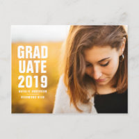 Bold modern 2019 graduate