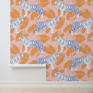 Bold Modern Big Cat Tiger Wallpaper