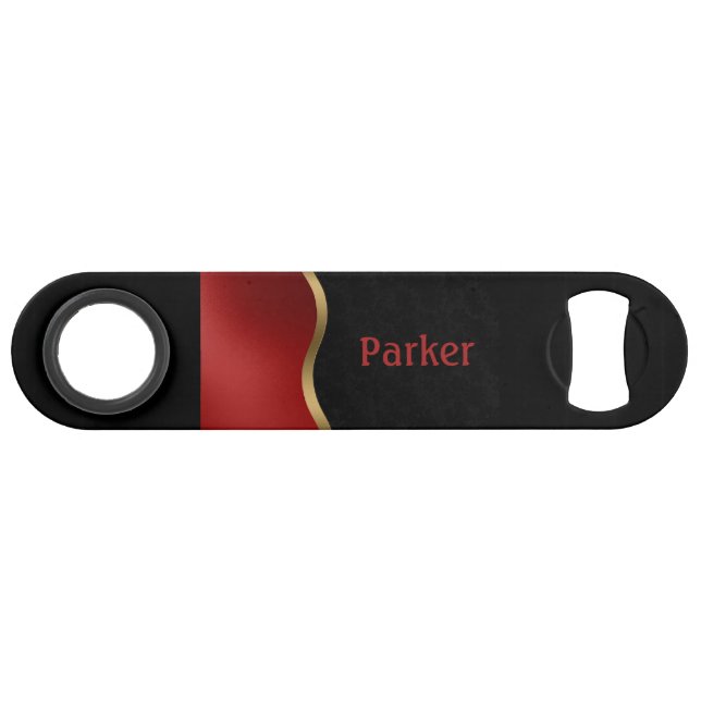 Bold Modern Black Red and Gold (Front (Horizontal))