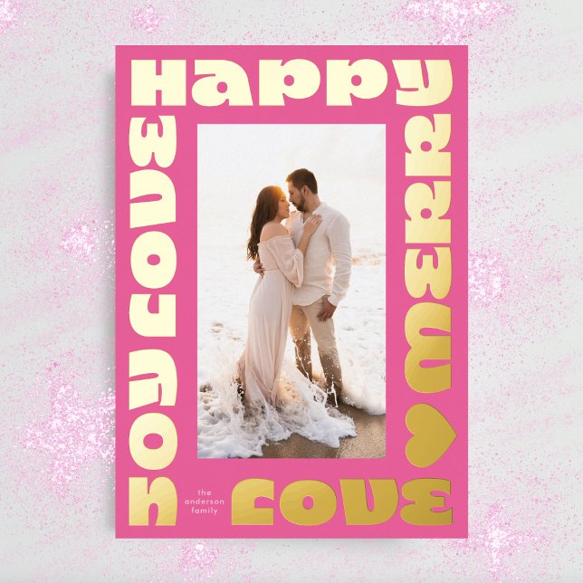 bold modern bright | christmas pink gold photo (Creator Uploaded)