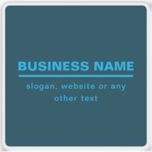 Bold Modern Business Name Template   Blue