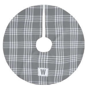 Bold Modern Christmas Holiday Plaid Tree Skirt