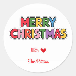 Bold Modern christmas sticker