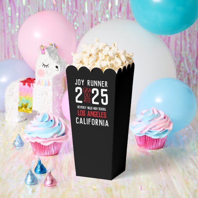 Bold Modern Class of 2025 Graduation Favour Box (Party)