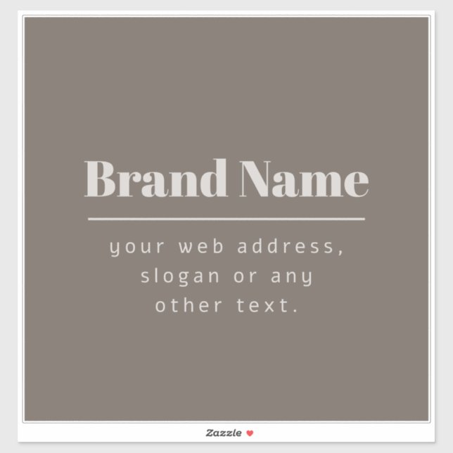 Bold Modern Dark & Light Beige Brand or Business (Sheet)