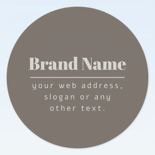 Bold Modern Dark & Light Beige Brand or Business