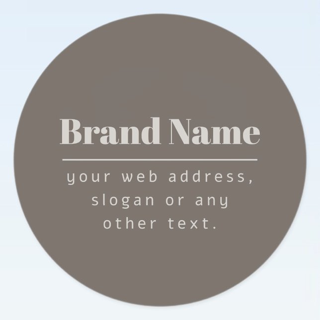 Bold Modern Dark & Light Beige Brand or Business (Creator Uploaded)