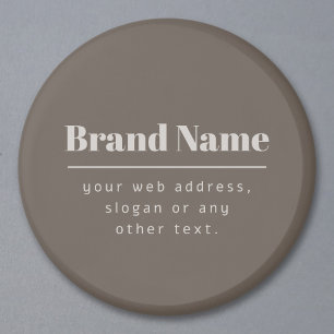 Bold Modern Dark & Light Beige Brand or Business Magnet