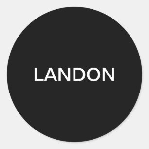 Bold Modern Editable Text Classic Round Sticker