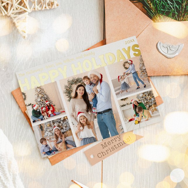 Bold Modern Five-Photo Happy Gold (Creator Uploaded)