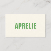 Bold Modern Green White Creative Professional