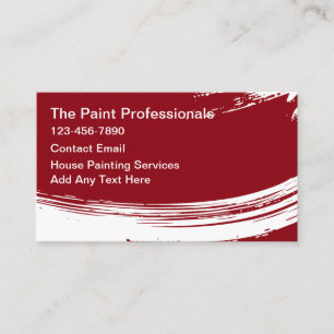 Bold Modern House Painter Business Cards Design