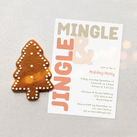 Bold Modern Jingle and Mingle Holiday Party