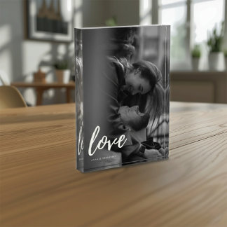 Bold & Modern Love Couple Photo Block