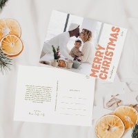 Bold Modern Merry Christmas Full Photo