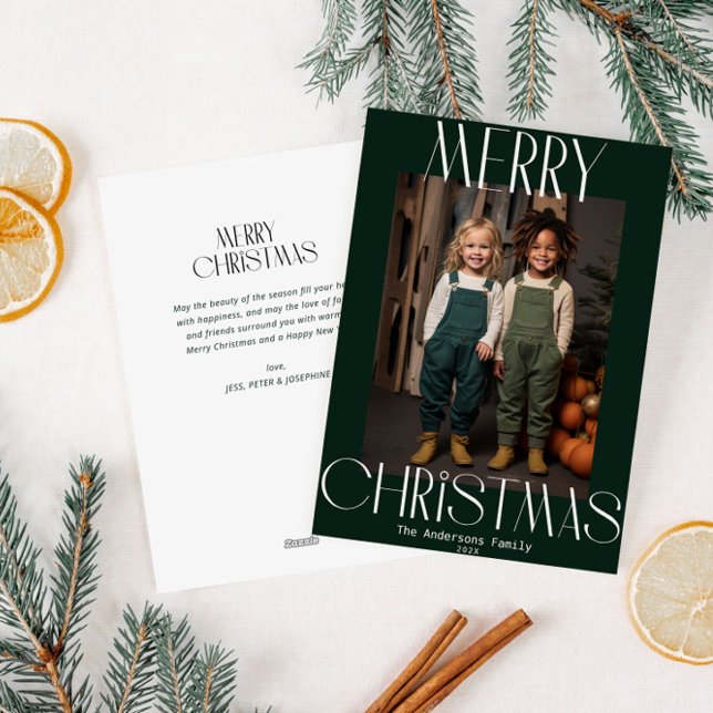 bold modern merry christmas  holiday card (Creator Uploaded)