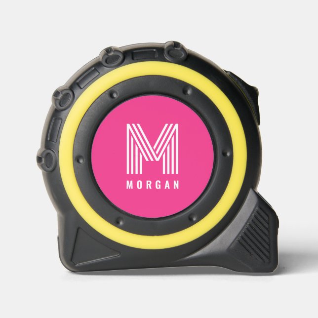 Bold Modern Monogram Name | Pink 1 (Front)