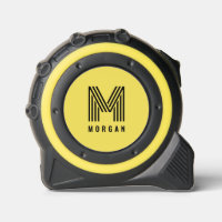 Bold Modern Monogram Name | Yellow