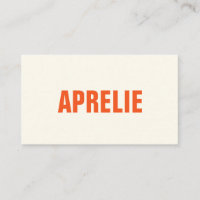 Bold Modern Orange White Creative Professional