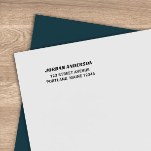 Bold Modern Personal Return Address Self-inking Stamp