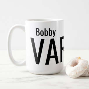 Bold Modern Personalized Name Coffee Mug