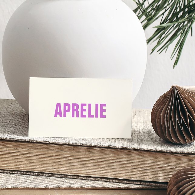 Bold Modern Purple White Creative Professional Business Card (Creator Uploaded)