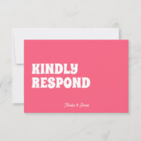 Bold modern Retro Funky Bright pink Wedding