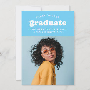 BOLD MODERN RETRO GRADUATE   GRADUATION INVITATION