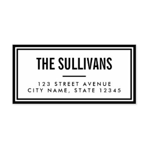 Bold Modern Return Address Self-Inking Stamp