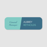 Bold Modern Teal Blue Professional Company