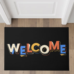 Bold Modern Typography Welcome Doormat