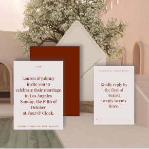 Bold Modern Wedding Invitation II