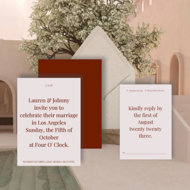 Bold Modern Wedding Invitation II (Creator Uploaded)