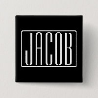 Bold & Modern Your Name or Word | White On Black