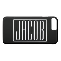 Bold & Modern Your Name or Word | White On Black