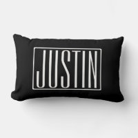 Bold & Modern Your Name or Word | White On Black