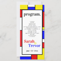 Bold Mondrian Inspired Retro Geometric Art