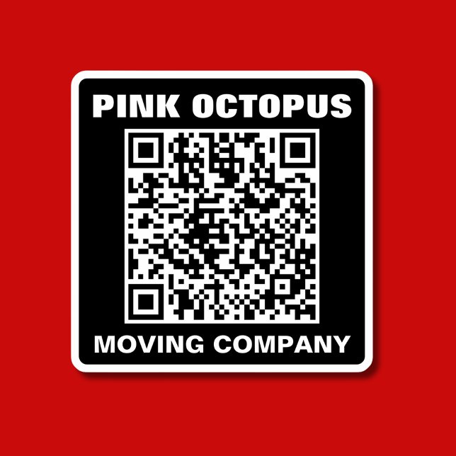 Bold Monochrome QR Code Waterproof Car (Creator Uploaded)