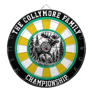 Bold Moose Target Forest Art Dartboard