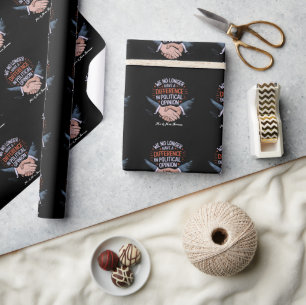 Bold Moral Political Statement Human Right & Value Wrapping Paper
