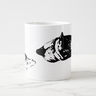 Bold Morning Calm, Ink Duo Large Coffee Mug