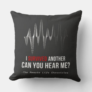 Bold Motivational Quote Throw Pillow–Modern Black Cushion