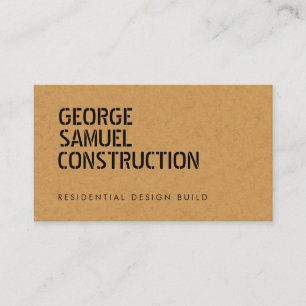 Bold Moulded Realtor Business QR Code Light Tan Card