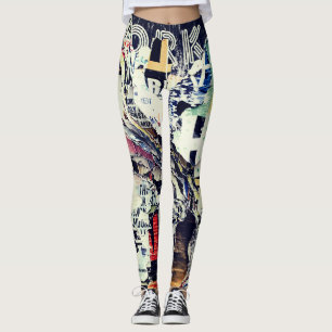 Bold Moves Only: 3D Art Typography Leggings