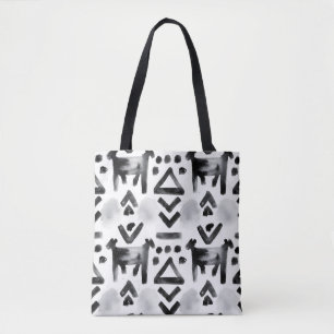 Bold Mud Cloth – Black & White Pattern Tote Bag