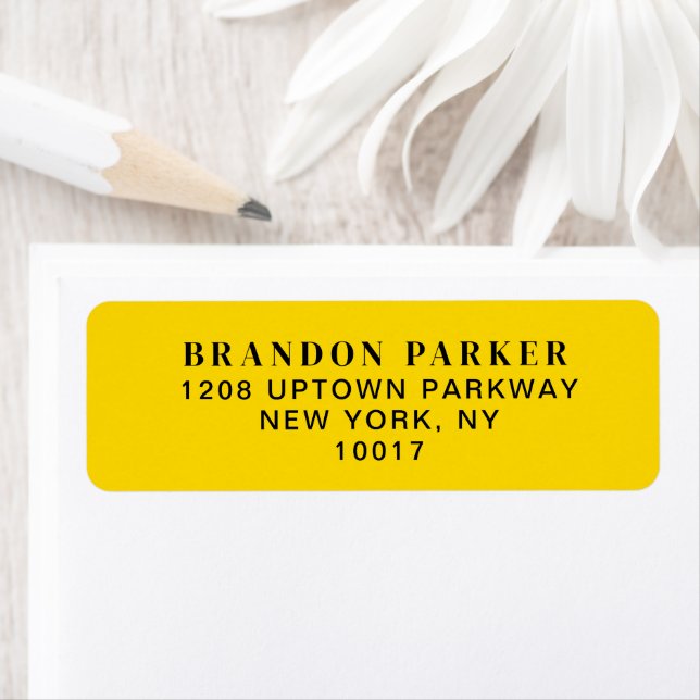 Bold Mustard Yellow with Black Text  (Insitu)