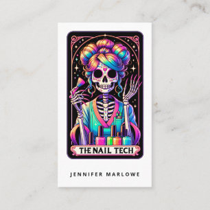 Bold Nail Tech Tarot Card Business Card