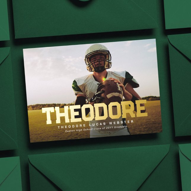 Bold name graduate sporty photo graduation (Creator Uploaded)