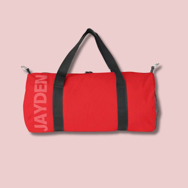 Bold Name Gym | Monogram Men & Women Duffle Bag (Monochrome Colorful Gym Workout Bags)