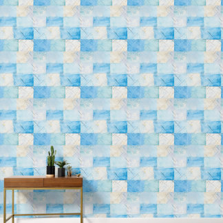 Bold navy blue indigo collage paper texture wallpaper